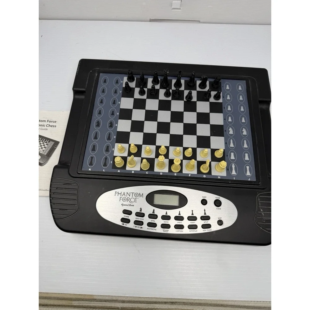 Phantom Force Excalibur Chess Set Electronic Self Moving Pieces FOR REPAIR READ*